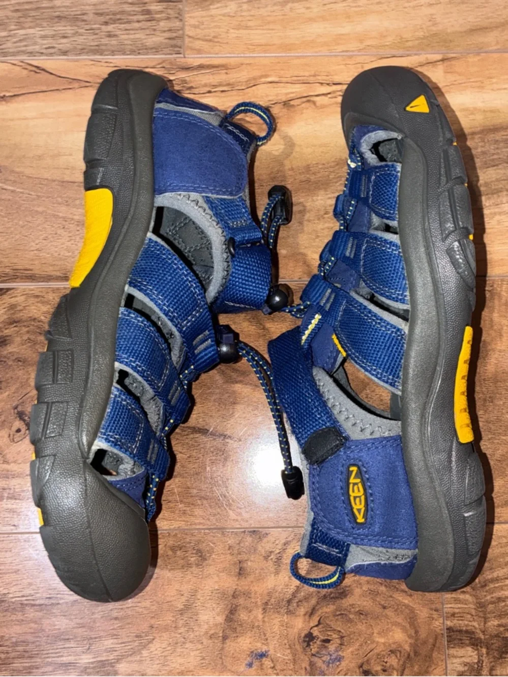 Keen Kid’s Newport H2 Sandals, blue and gray - size big kids 3